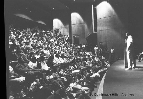 Magic Johnson speaks at CSUDH