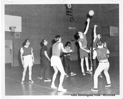 Intramural basketball game