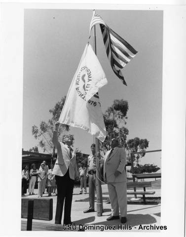 Bicentennial flag raising at CSCDH