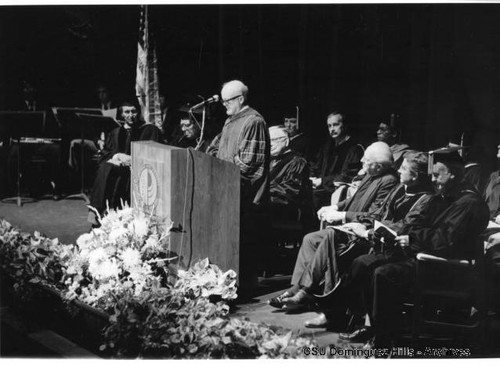 Dr. Grenier speaks at 1984 Convocation