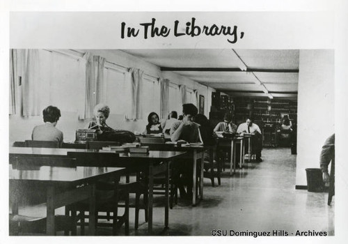 Students study at tables in Watt Campus Library