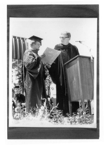 Grenier and Cain at Commencement