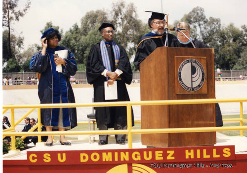 Members of Platform Party at graduation