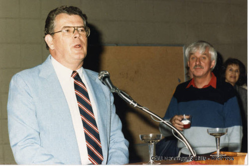 President Butwell speaks at Library Dean retirement