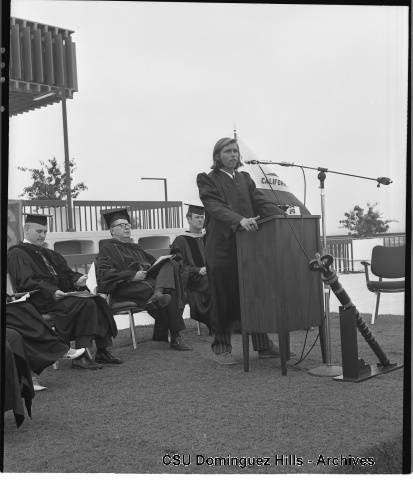 Student Association President at 1972 commencement