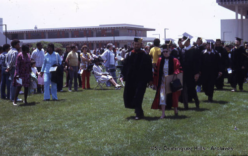 Faculty leaving graduation ceremonies