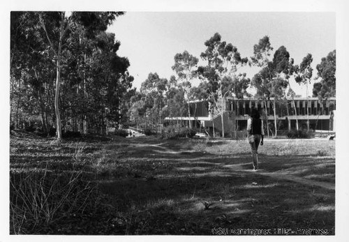 Social and Behavioral Sciences Building amid trees