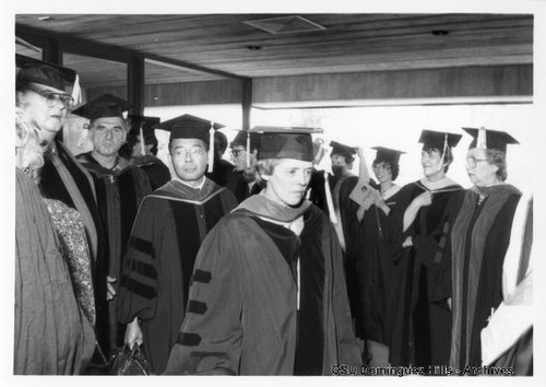 Faculty processional at graduation