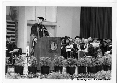 John Brownell addresses commencement ceremony