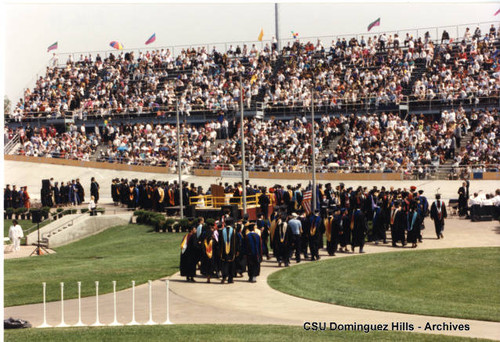 Faculty processional to graduation