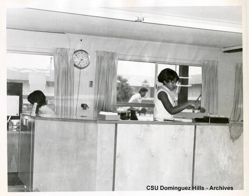 Circulation desk, Watt Campus Library