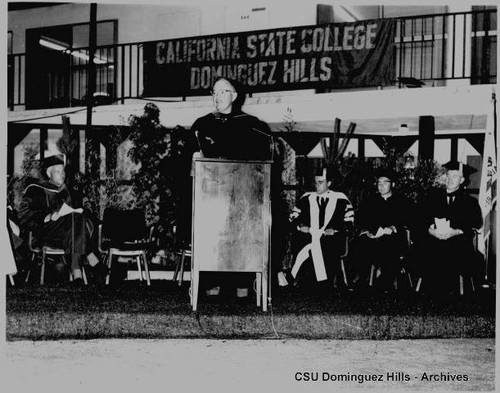 Judge Shidler giving commencement address