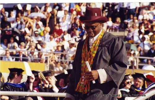 Stylish graduate after receiving diploma