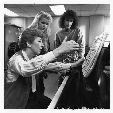 Dr. Frances Steiner with students