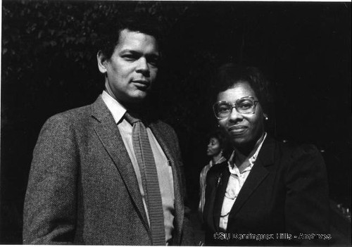 Julian Bond and Hansonia Caldwell