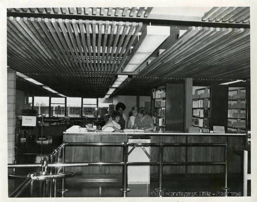 Circulation Desk at Small College Library