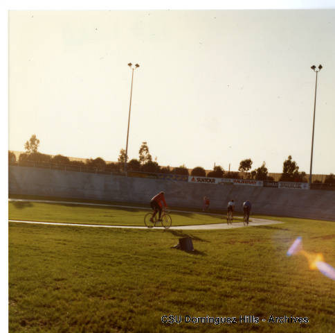 Bikers warming up at Velodrome