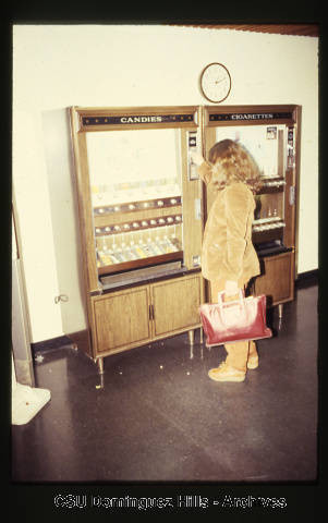 Student uses vending machine