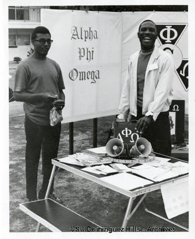 Alpha Phi Omega Table at Open House