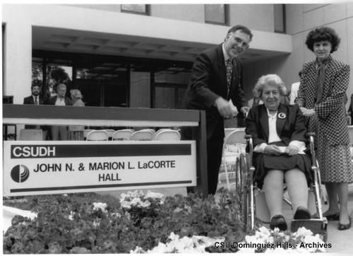 LaCorte Hall - dedication