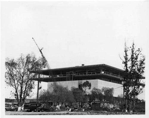 Library building under construction