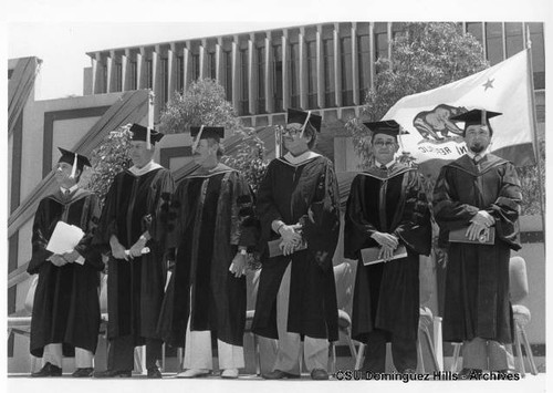 Administration and Outstanding Professors at 1977 commencement