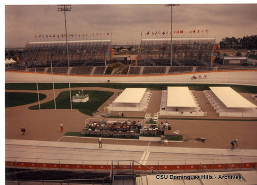 Training at empty Velodrome