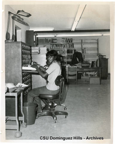 Small College Library card catalog