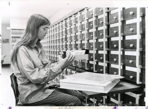 Campus library - card catalog