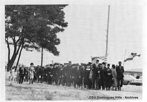 Processional to commencement