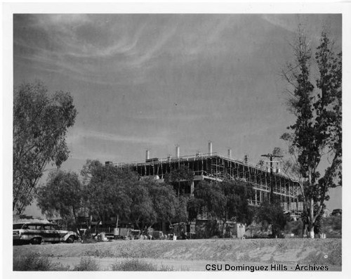 Library building under construction