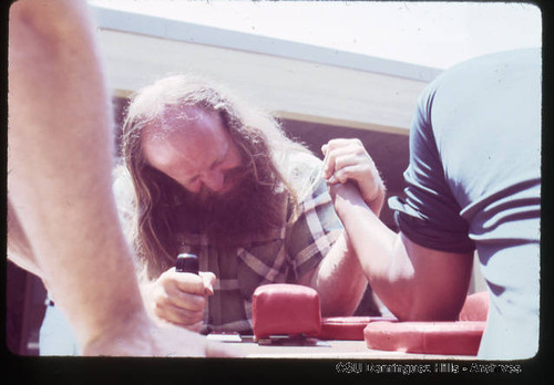 Arm wrestling contest