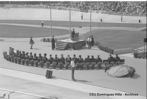 Platform Party at graduation cermeonies