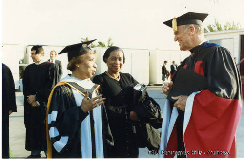 President Brownell with Claudia Hampton