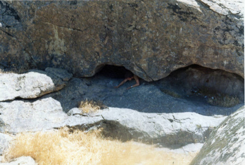 Cave at the Levi Goodrich Freestone Quarry