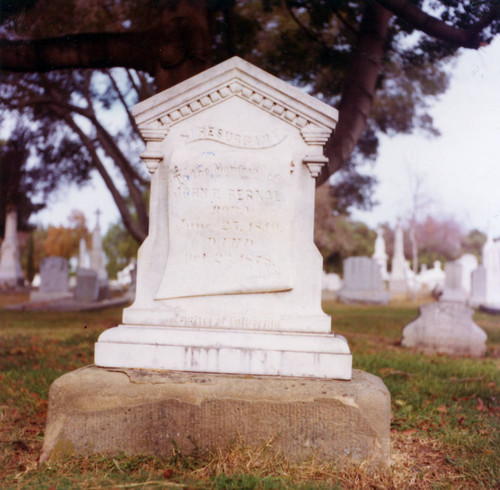 Headstone of Juan Pablo Bernal