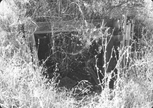 Wooden shaft at Bernal Marl Fertilizer Company quarry