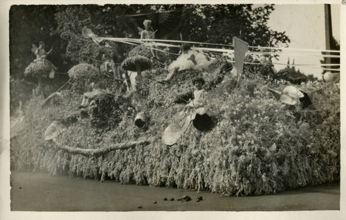 1928 Parade float, San Jose Schools