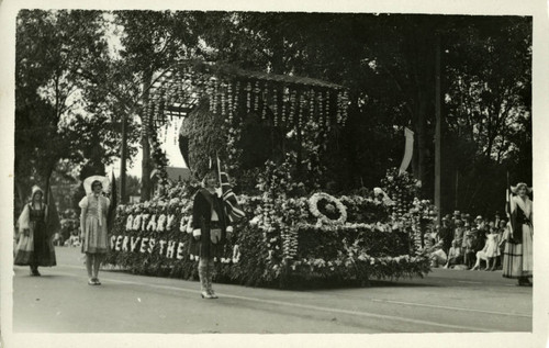 1928 Parade float, Rotary Club