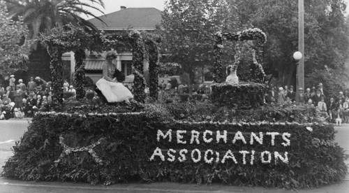 1929 Parade Float, San Jose Merchants Association