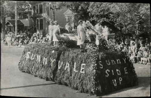 1930 Parade float, Sunnyvale