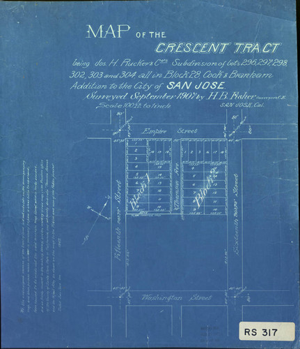 1907 San Jose, Crescent Tract