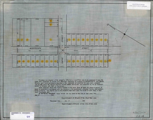 1916 San Jose, Seventeenth Street Improvements