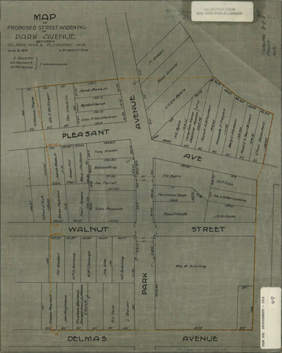 1914 San Jose, Park Avenue Improvements