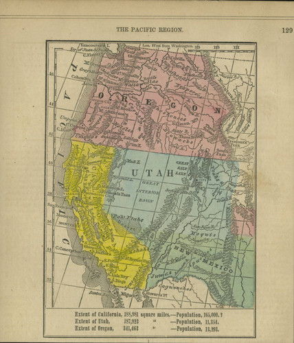 1855 Pacific Region of the United States