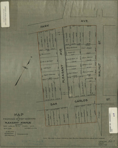 1914 San Jose, Pleasant Avenue Improvements