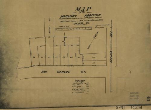 1891 San Jose, McClory Addition