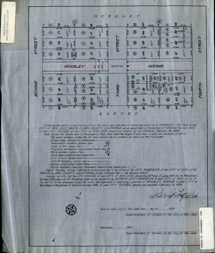 1924 San Jose, Hensley Street Improvements