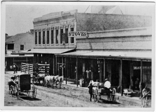 1867 Intersection of First Street and El Dorado Street