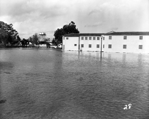 1952 Flooded grounds at Agnews State Hospital